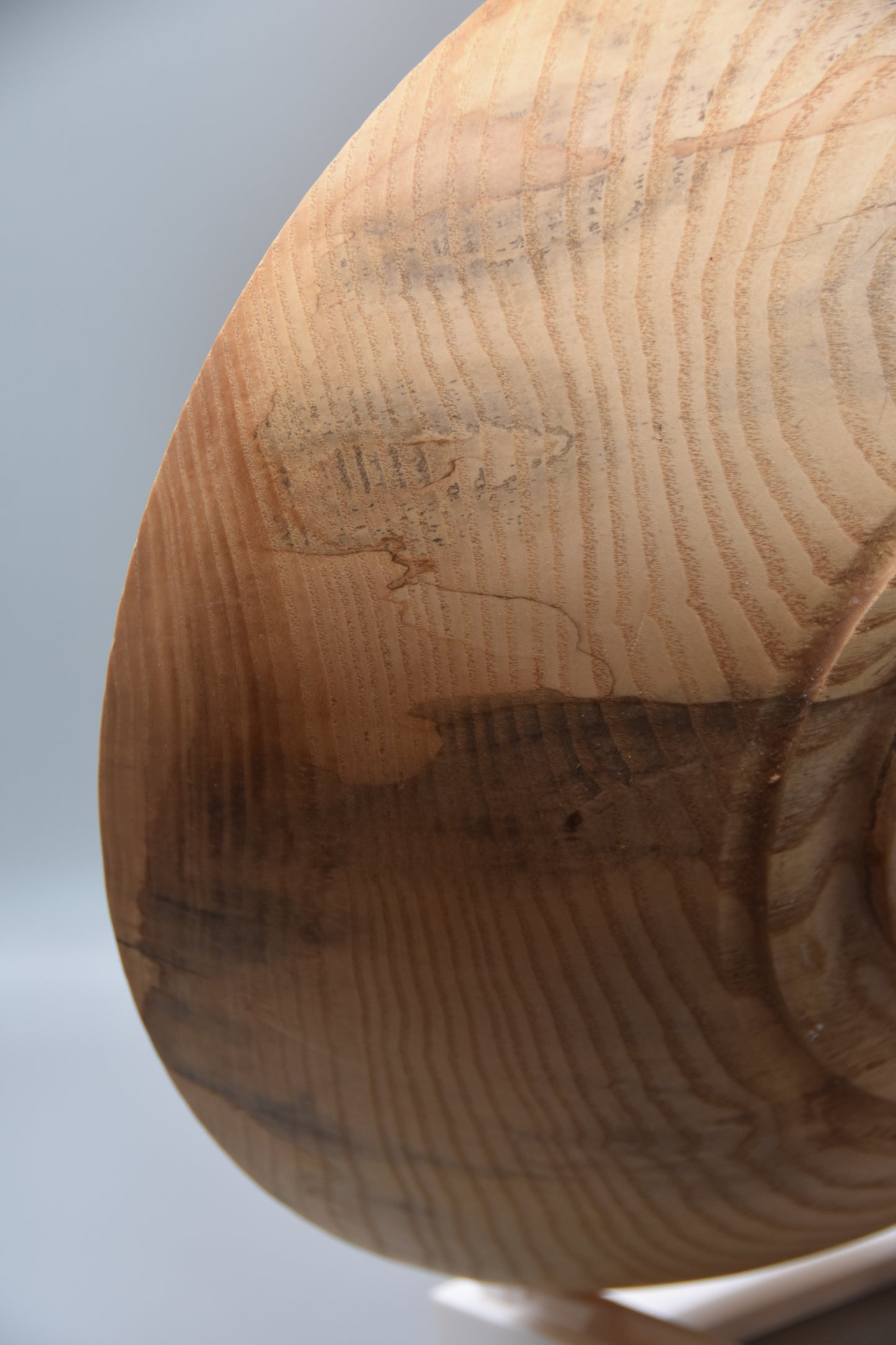 11" Food Safe Spalted Ash Wood Bowl