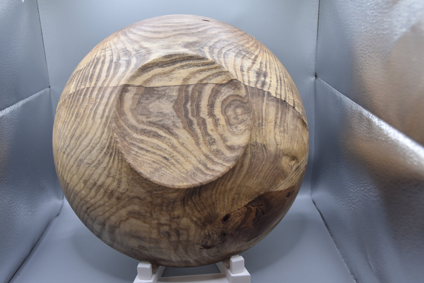 12" Spalted Ash Centerpiece Bowl with Live Bark Inclusion