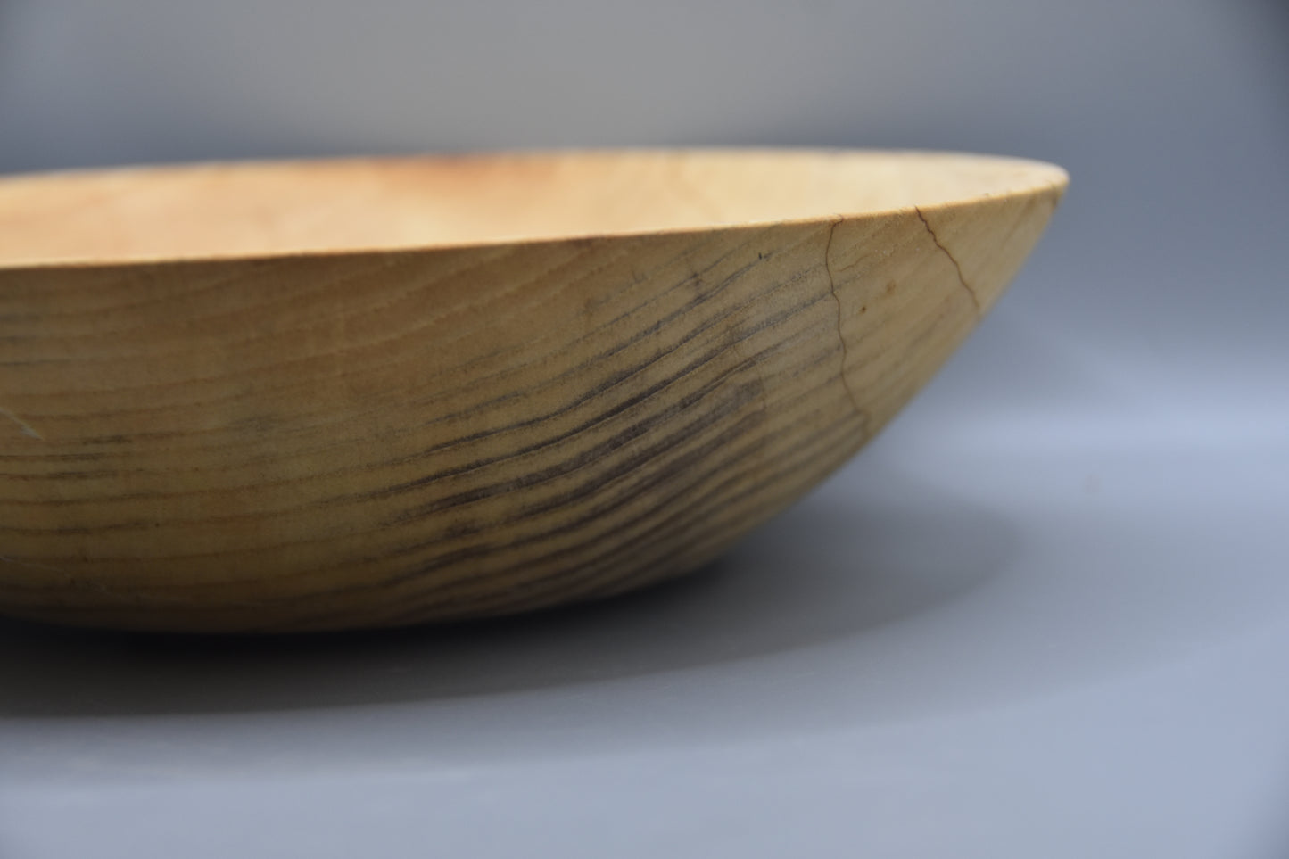 Clean Minimalist Lightly Spalted Ash Bowl
