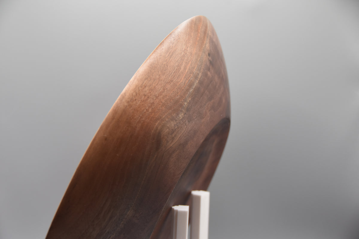 Figured Walnut Platter with Crotch Grain Detail