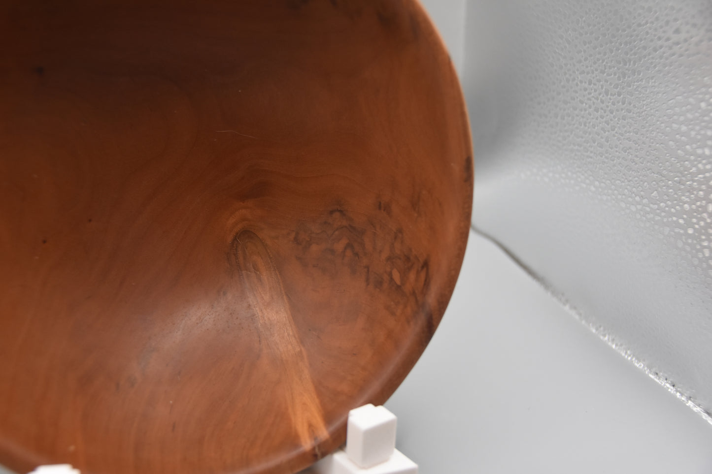 7.5" Cherry Wood Bowl with Natural Knot Details