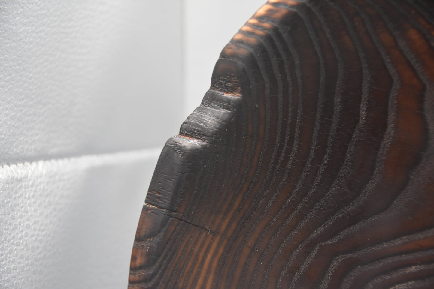 11" Shou Sugi Ban Ash Bowl with Stabilized Rim Decay