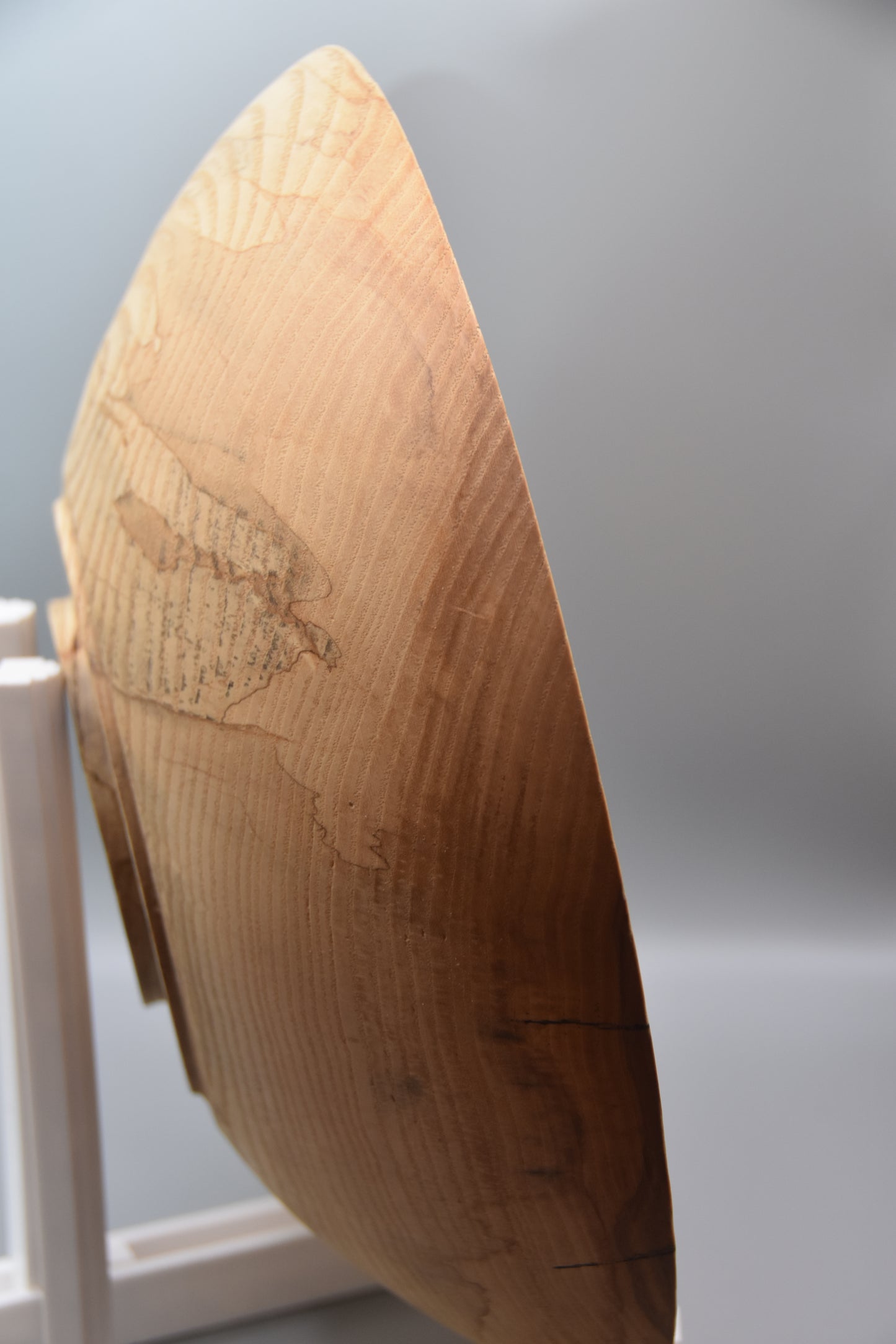 11" Food Safe Spalted Ash Wood Bowl