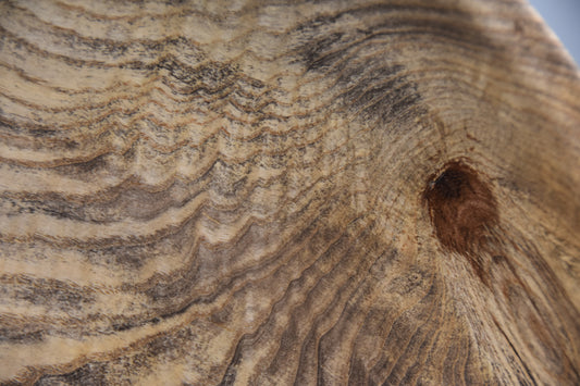 12" Spalted Ash Centerpiece Bowl with Live Bark Inclusion