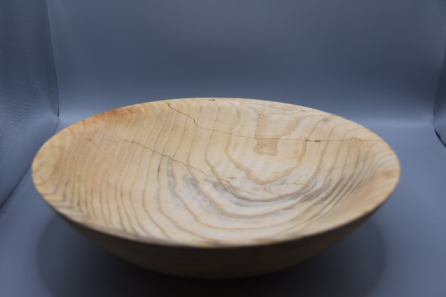 Clean Minimalist Lightly Spalted Ash Bowl