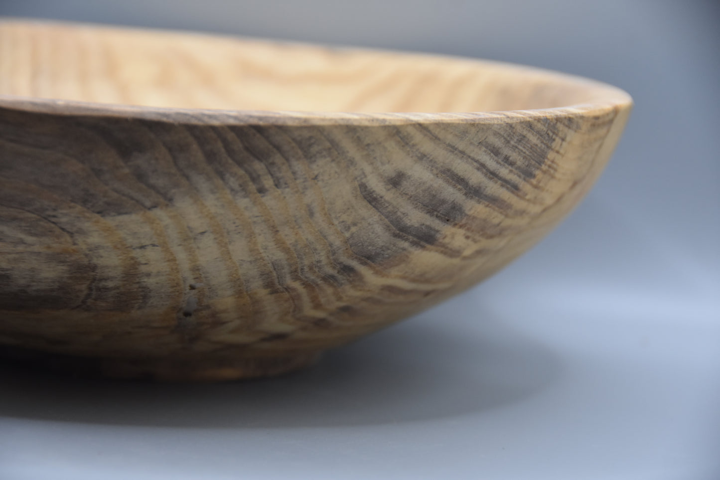 Thin Line Spalted Ash Bowl with Ash Bore Details