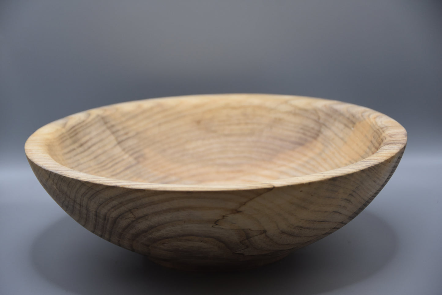 Hand-Turned Spalted Ash Bowl with Emerald Ash Borer Detail