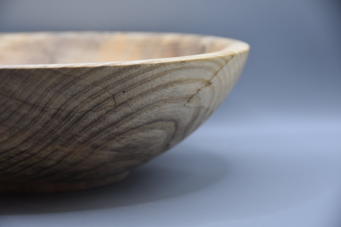 Hand-Turned Spalted Ash Bowl with Emerald Ash Borer Detail