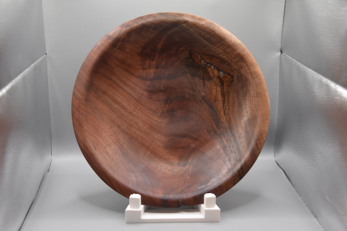 Figured Walnut Platter with Crotch Grain Detail