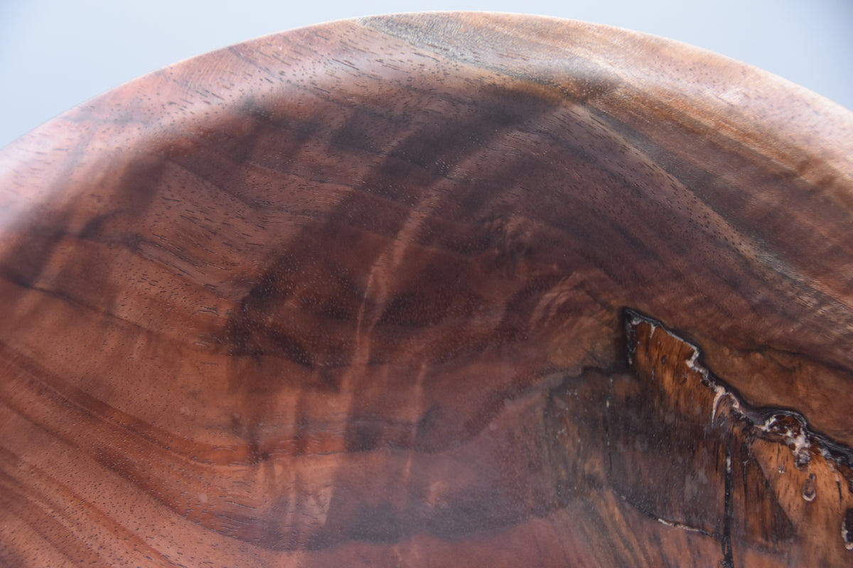 Figured Walnut Platter with Crotch Grain Detail