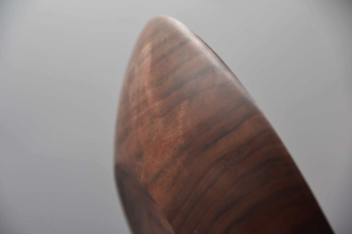 Figured Walnut Platter with Crotch Grain Detail