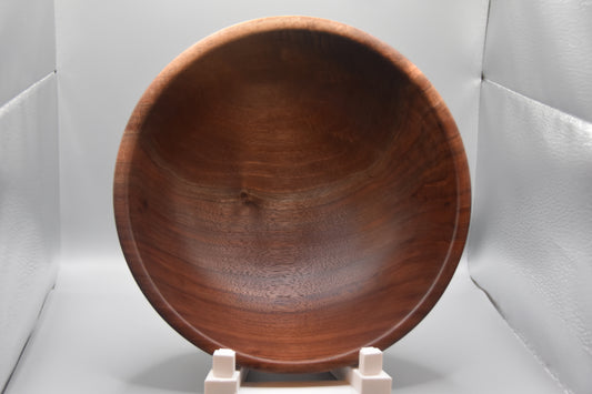 Figured Quartersawn Walnut Bowl with Sapwood Detail – 10" x 3.5"