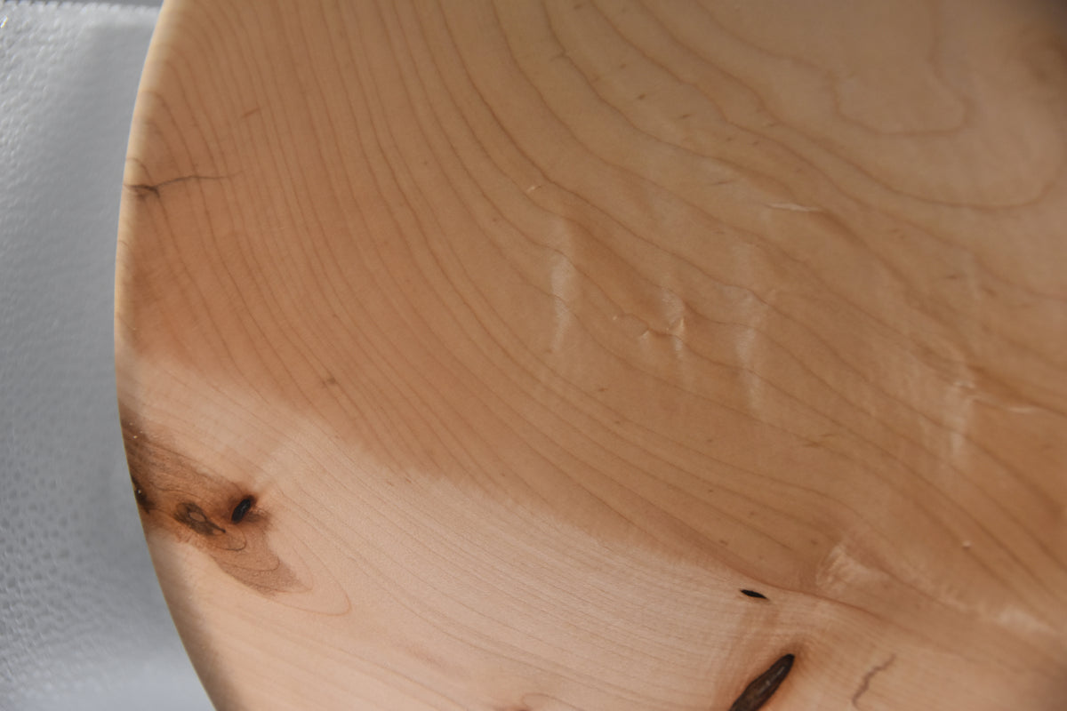 Hand-Turned Maple Bowl with Feather Figure & Tiger Curl