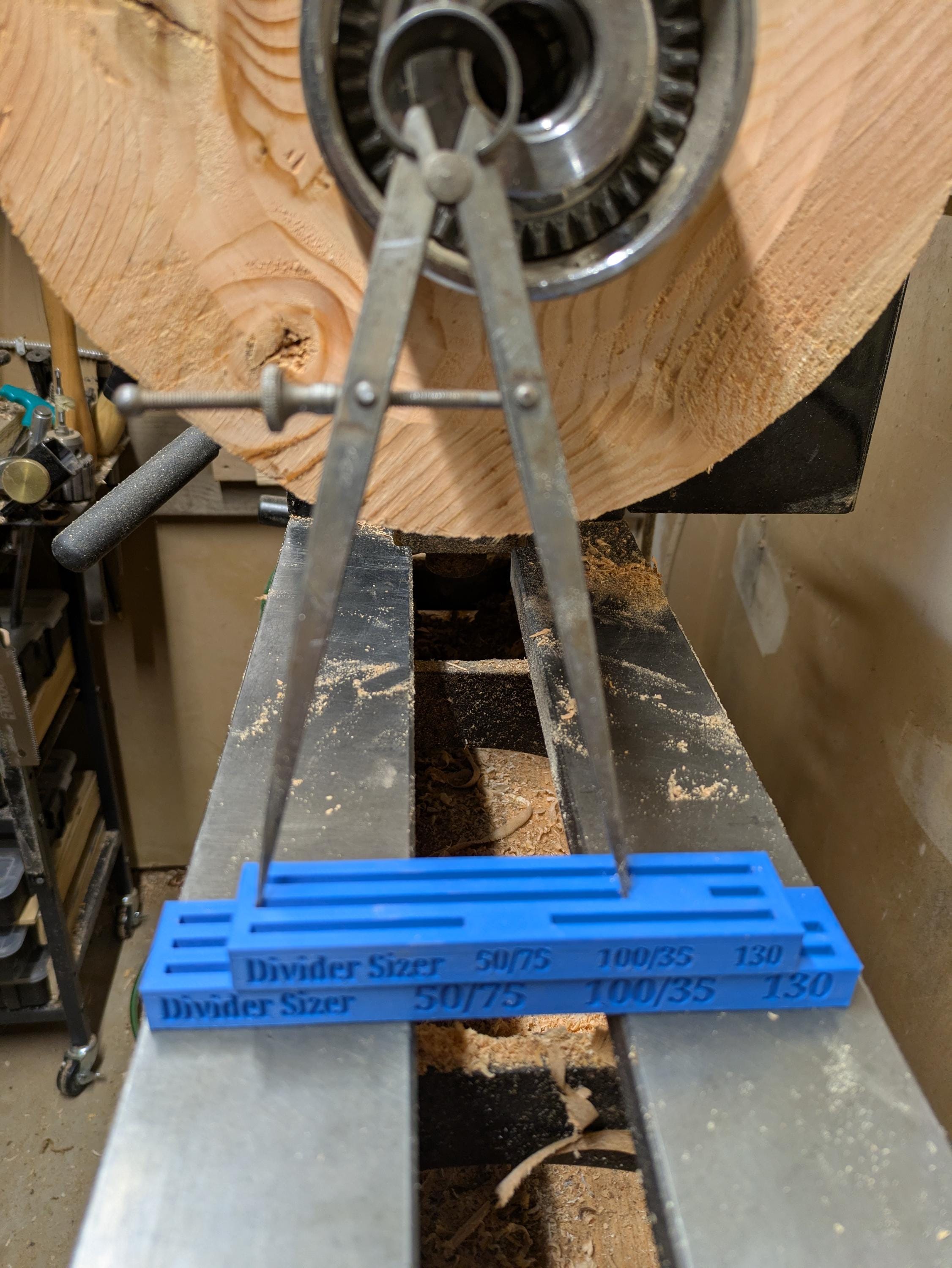 Novachu Divider Sizer for setting wood turning dividers to layout for Nova Chu ...
